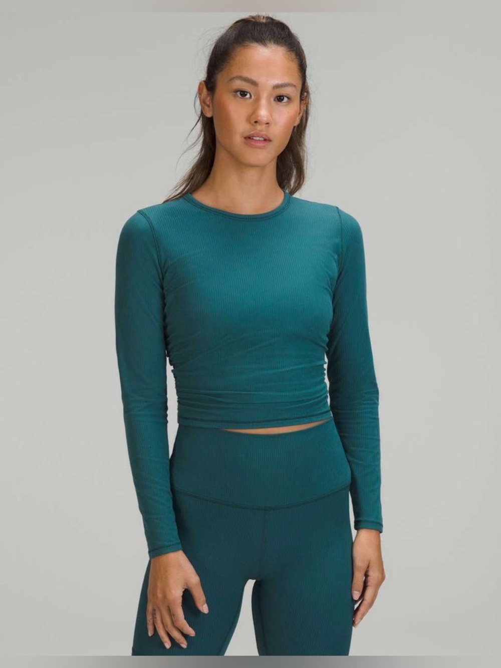Lululemon All It Takes Long Sleeve Shirt *Ribbed Nulu, Size 10